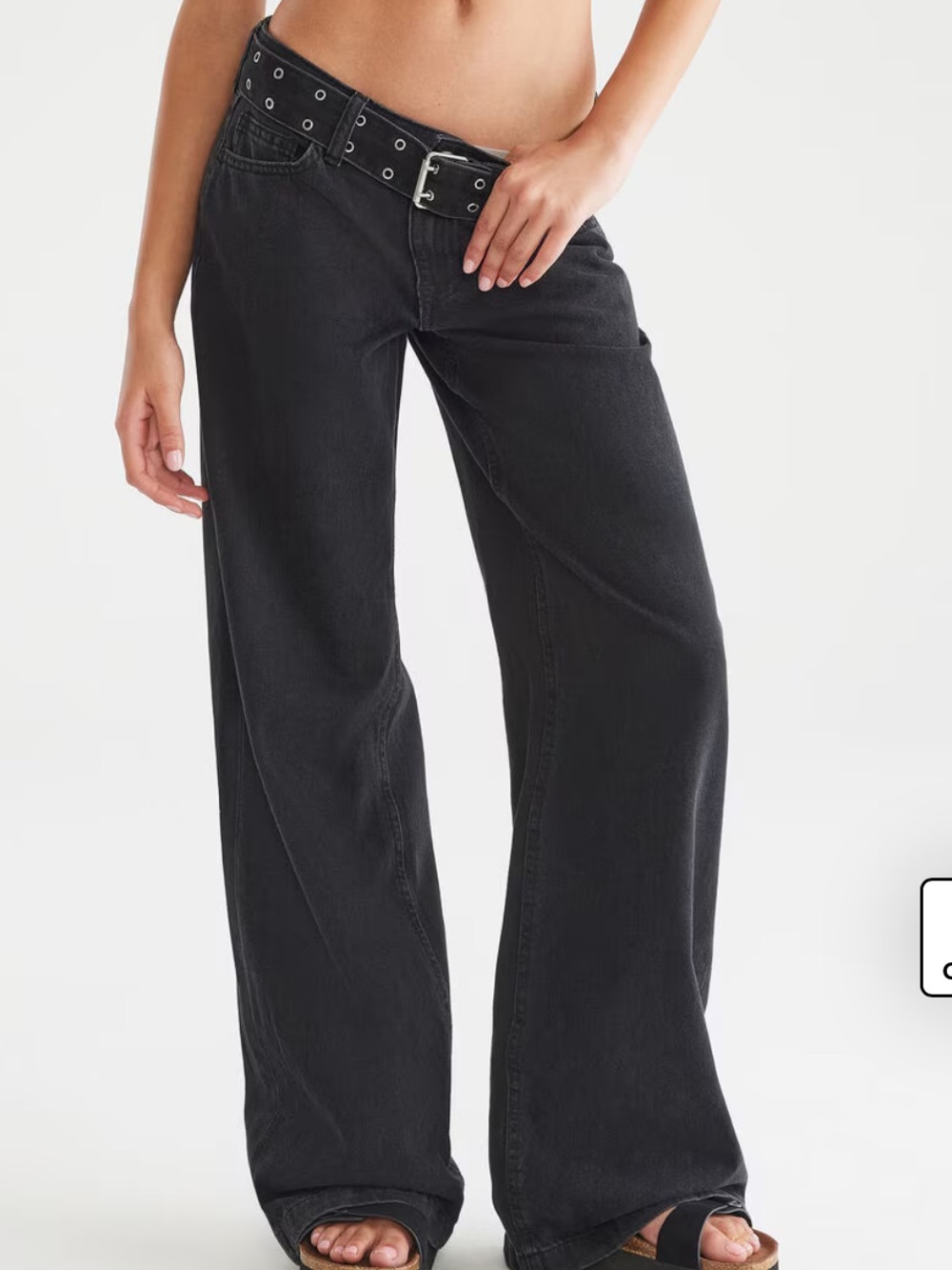 Aeropostale Y2K-inspired Wide Leg Jean Black punk,Gothic, retro 2 reg
